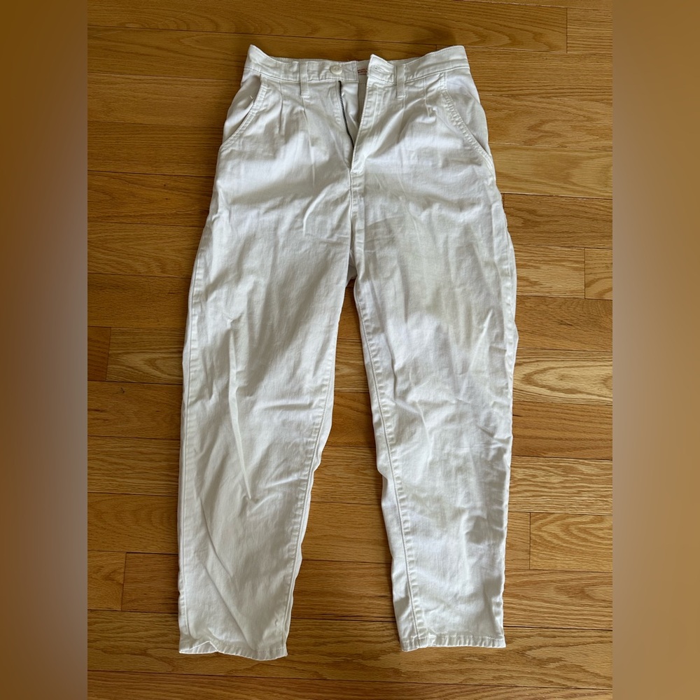 Levi White Ballon Pants